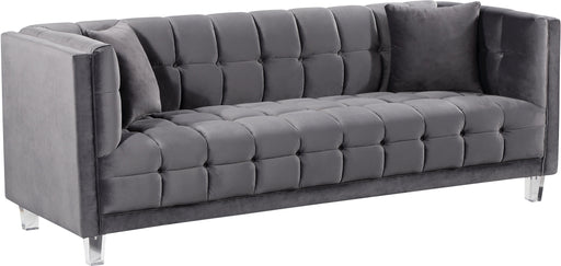 Mariel Grey Velvet Sofa - Furniture Stars (Chicago, IL)