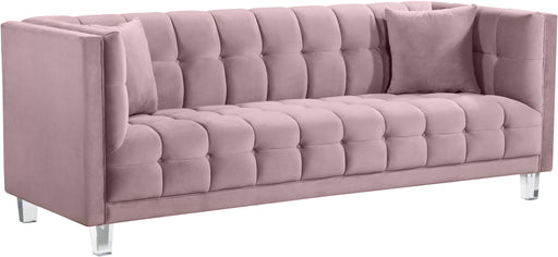Mariel Pink Velvet Sofa - Furniture Stars (Chicago, IL)
