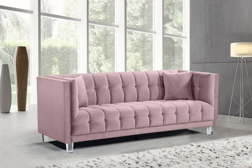 Mariel Pink Velvet Sofa - Furniture Stars (Chicago, IL)
