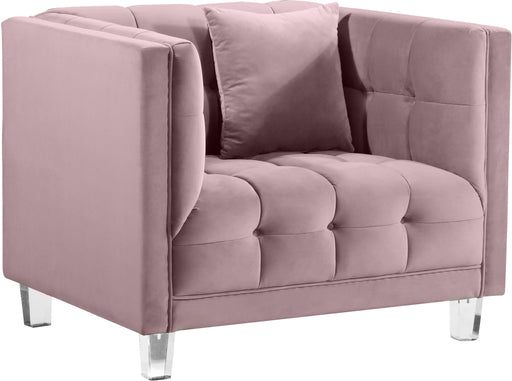 Mariel Pink Velvet Chair - Furniture Stars (Chicago, IL)