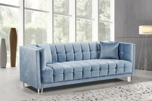Mariel Sky Blue Velvet Sofa - Furniture Stars (Chicago, IL)