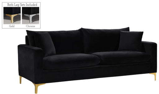 Naomi Black Velvet Sofa - Furniture Stars (Chicago, IL)