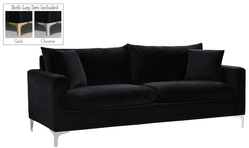 Naomi Black Velvet Sofa - Furniture Stars (Chicago, IL)