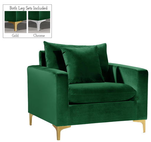 Naomi Green Velvet Chair - Furniture Stars (Chicago, IL)