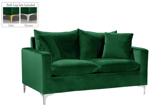 Naomi Green Velvet Loveseat - Furniture Stars (Chicago, IL)
