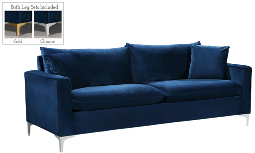 Naomi Navy Velvet Sofa - Furniture Stars (Chicago, IL)