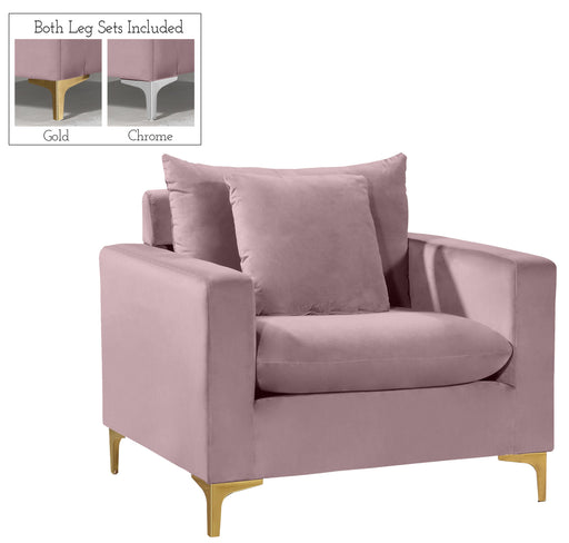 Naomi Pink Velvet Chair - Furniture Stars (Chicago, IL)