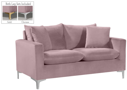 Naomi Pink Velvet Loveseat - Furniture Stars (Chicago, IL)