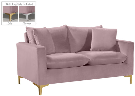 Naomi Pink Velvet Loveseat - Furniture Stars (Chicago, IL)