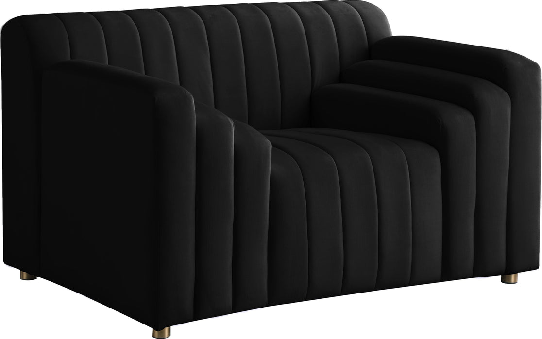 Naya Black Velvet Chair - Furniture Stars (Chicago, IL)