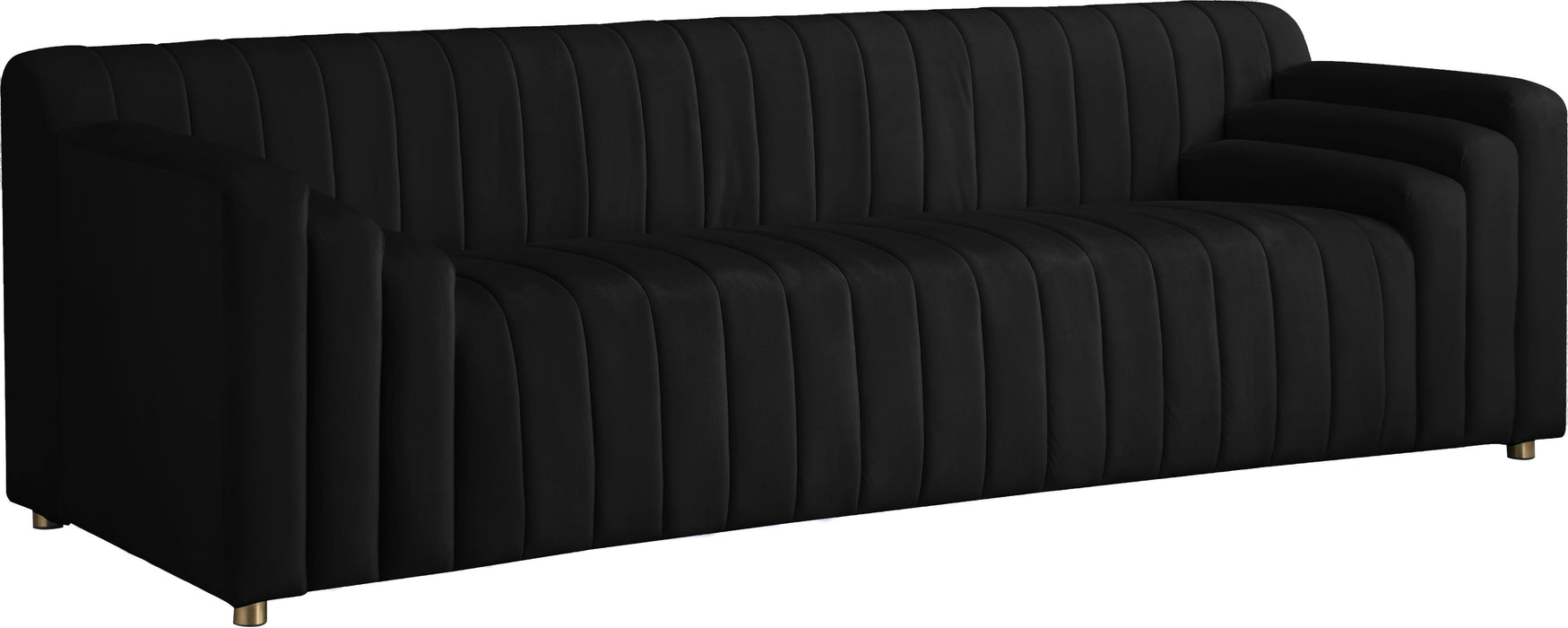 Naya Black Velvet Sofa - Furniture Stars (Chicago, IL)