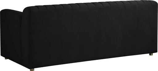 Naya Black Velvet Loveseat - Furniture Stars (Chicago, IL)