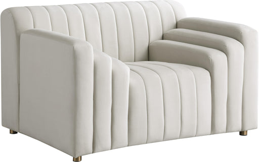 Naya Cream Velvet Chair - Furniture Stars (Chicago, IL)