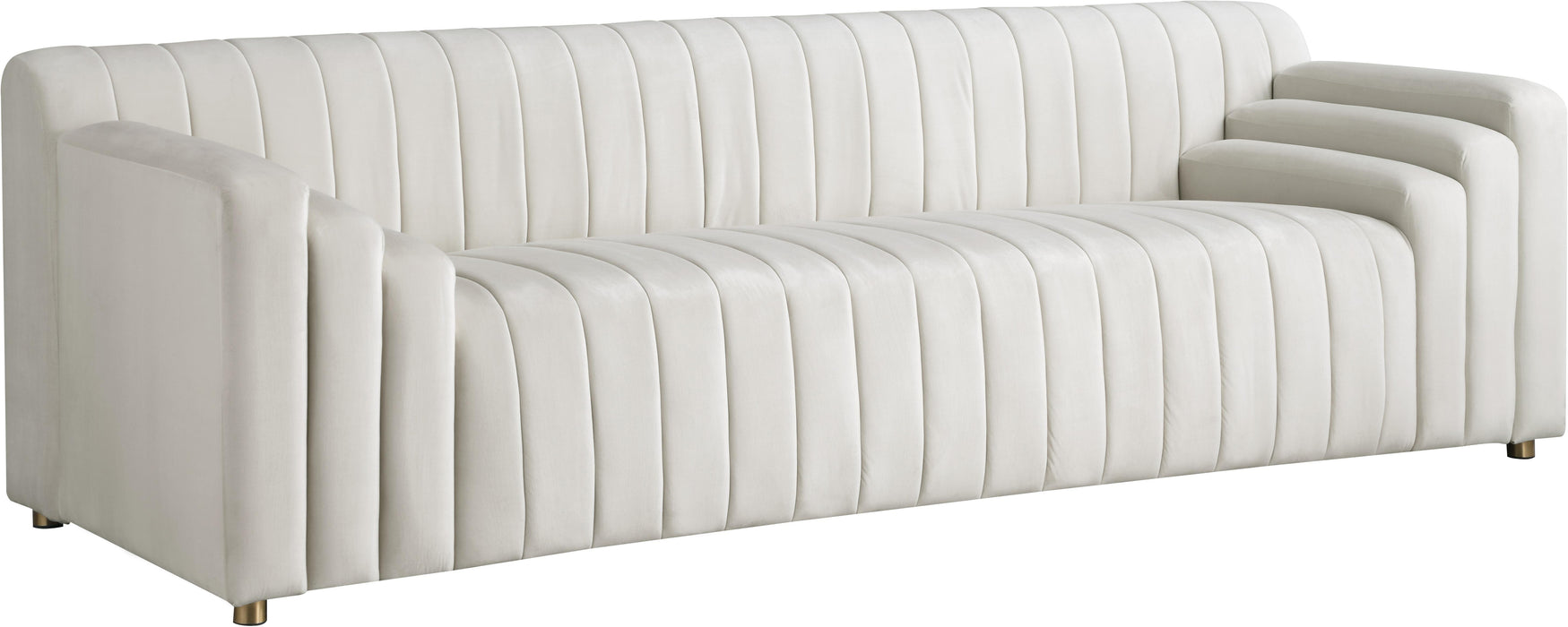 Naya Cream Velvet Sofa - Furniture Stars (Chicago, IL)