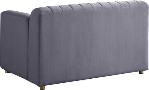 Naya Grey Velvet Chair - Furniture Stars (Chicago, IL)
