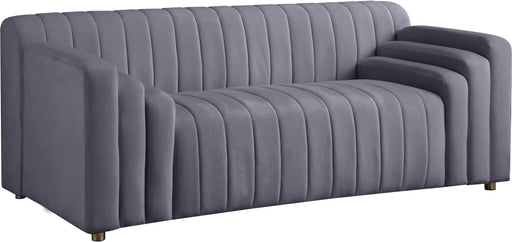 Naya Grey Velvet Loveseat - Furniture Stars (Chicago, IL)