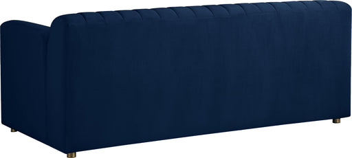 Naya Navy Velvet Loveseat - Furniture Stars (Chicago, IL)