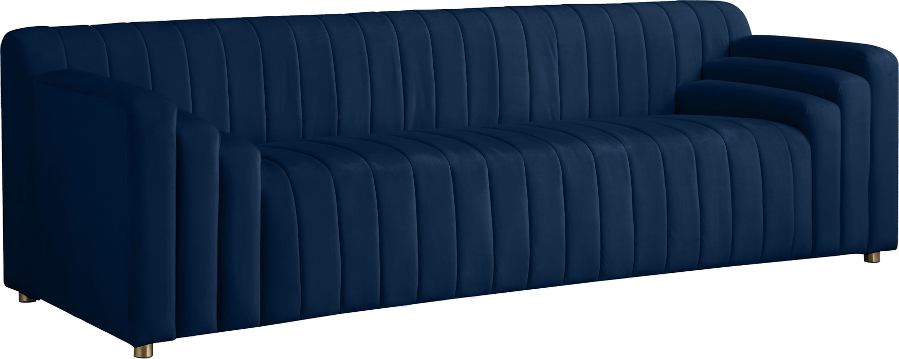 Naya Navy Velvet Sofa - Furniture Stars (Chicago, IL)