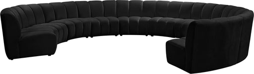 Infinity Black Velvet 10pc. Modular Sectional - Furniture Stars (Chicago, IL)