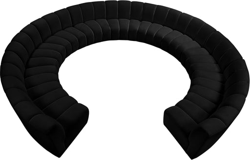 Infinity Black Velvet 11pc. Modular Sectional - Furniture Stars (Chicago, IL)