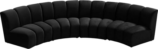 Infinity Black Velvet 4pc. Modular Sectional - Furniture Stars (Chicago, IL)