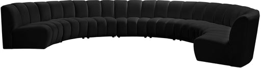 Infinity Black Velvet 8pc. Modular Sectional - Furniture Stars (Chicago, IL)