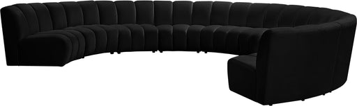 Infinity Black Velvet 9pc. Modular Sectional - Furniture Stars (Chicago, IL)