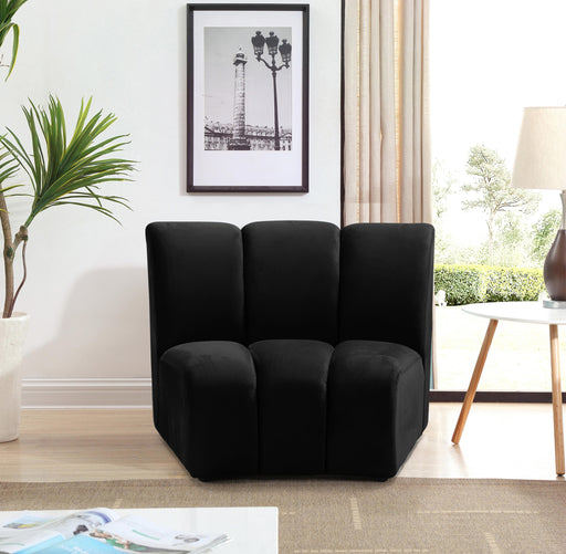 Infinity Black Velvet Modular Chair - Furniture Stars (Chicago, IL)