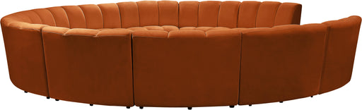 Infinity Cognac Velvet 11pc. Modular Sectional - Furniture Stars (Chicago, IL)