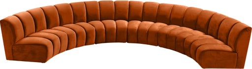 Infinity Cognac Velvet 6pc. Modular Sectional - Furniture Stars (Chicago, IL)