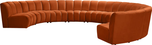 Infinity Cognac Velvet 9pc. Modular Sectional - Furniture Stars (Chicago, IL)