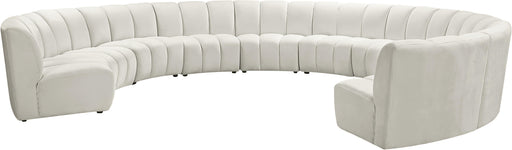 Infinity Cream Velvet 10pc. Modular Sectional - Furniture Stars (Chicago, IL)
