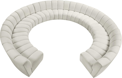 Infinity Cream Velvet 11pc. Modular Sectional - Furniture Stars (Chicago, IL)