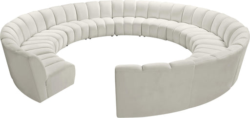 Infinity Cream Velvet 12pc. Modular Sectional - Furniture Stars (Chicago, IL)