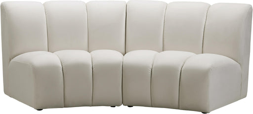 Infinity Cream Velvet 2pc. Modular Sectional - Furniture Stars (Chicago, IL)