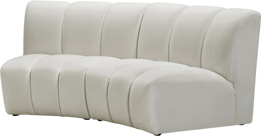 Infinity Cream Velvet 2pc. Modular Sectional - Furniture Stars (Chicago, IL)