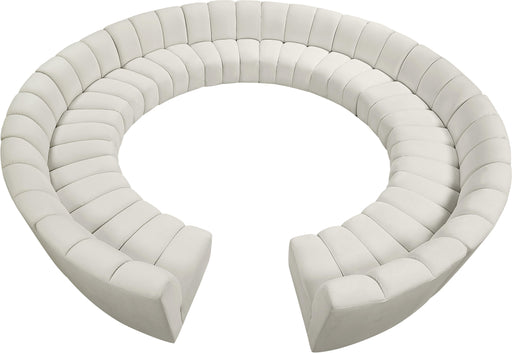 Infinity Cream Velvet 12pc. Modular Sectional - Furniture Stars (Chicago, IL)