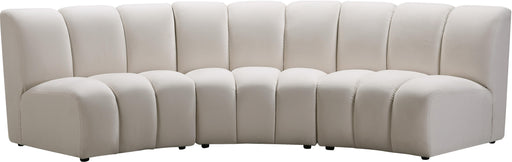 Infinity Cream Velvet 3pc. Modular Sectional - Furniture Stars (Chicago, IL)