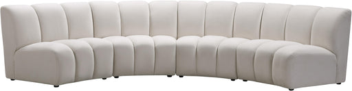 Infinity Cream Velvet 4pc. Modular Sectional - Furniture Stars (Chicago, IL)