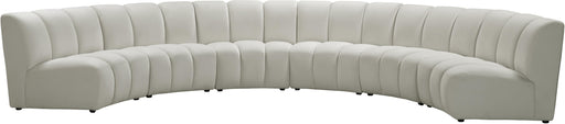 Infinity Cream Velvet 6pc. Modular Sectional - Furniture Stars (Chicago, IL)