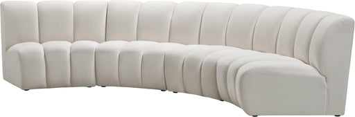 Infinity Cream Velvet 4pc. Modular Sectional - Furniture Stars (Chicago, IL)