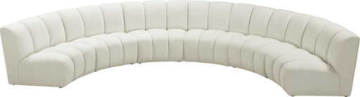 Infinity Cream Velvet 6pc. Modular Sectional - Furniture Stars (Chicago, IL)