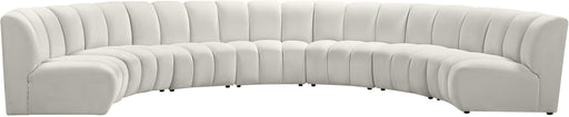 Infinity Cream Velvet 7pc. Modular Sectional - Furniture Stars (Chicago, IL)