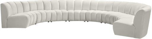 Infinity Cream Velvet 8pc. Modular Sectional - Furniture Stars (Chicago, IL)