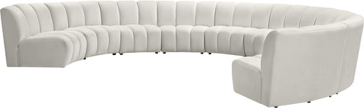 Infinity Cream Velvet 9pc. Modular Sectional - Furniture Stars (Chicago, IL)