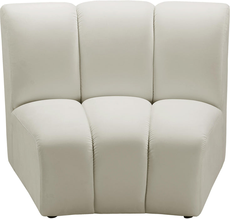 Infinity Cream Velvet Modular Chair - Furniture Stars (Chicago, IL)