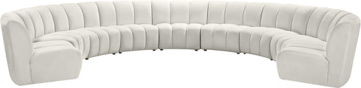 Infinity Cream Velvet 9pc. Modular Sectional - Furniture Stars (Chicago, IL)