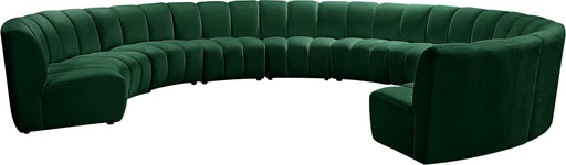 Infinity Green Velvet 10pc. Modular Sectional - Furniture Stars (Chicago, IL)