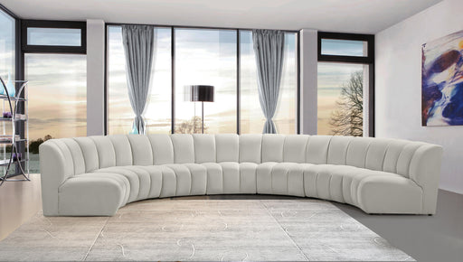 Infinity Cream Velvet 7pc. Modular Sectional - Furniture Stars (Chicago, IL)
