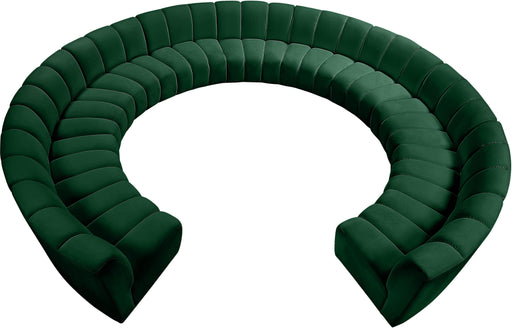 Infinity Green Velvet 11pc. Modular Sectional - Furniture Stars (Chicago, IL)